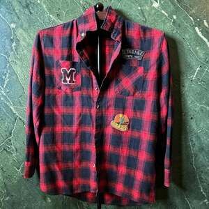 Style Addicts Red Black Plaid Button Down Shirt Size S